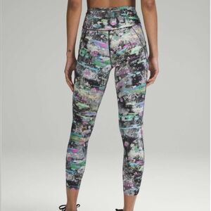 Lululemon Fast and Free High-Rise Tight 25" *Pockets in Paint Drift Multi